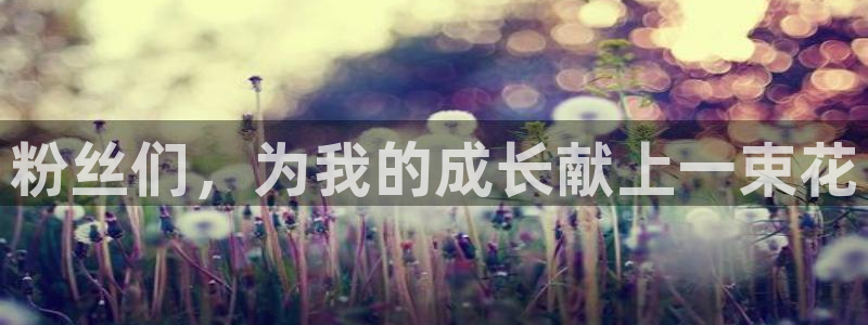星空娱乐网址：粉丝们，为我的成长献上一束花
